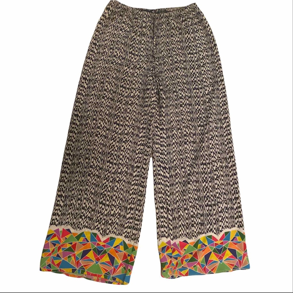 Abstract print palazzo pants